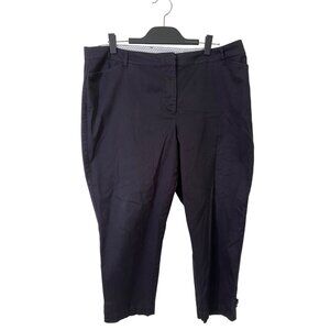 Talbots perfect crop pant size 18W black‎ chino